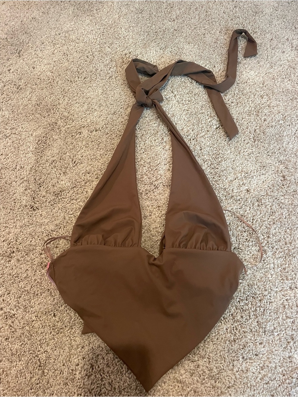 Women’s Brown Halter Tie-Top Bag